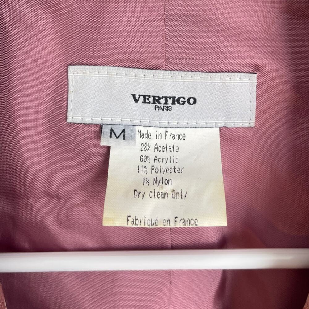 Vertigo Paris French Luxury Rose Floral 90s Blazer Jacket - Picture 3 of 7